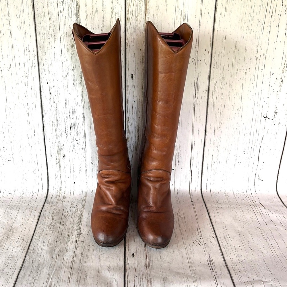 Vintage 60s 70s Rare designer Tony Iammatteo leather gogo boots size 8.5